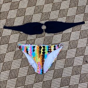 Michael Kors bikini top with Trina trunk bottoms